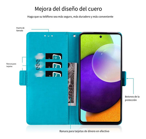 Funda Para Teléfono Vivo Y15a/y15s/y01 De Piel Con Estampado De Encaje Y Doble Hebilla