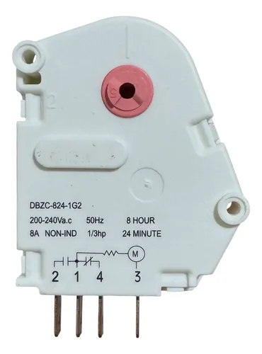 Timer Heladera Universal 8hs 24min 220v 50hz 1/3 Hp