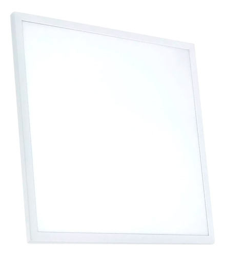 Lampara Panel Led 60w Cuadrado 60x60cm Luz Pack X2 Embutir Estructura Blanca Cálida
