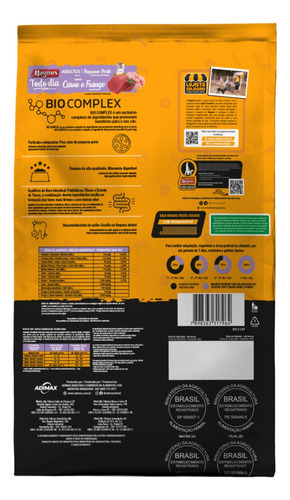 Ração Magnus Todo Dia Cães Pequenos Sabor Carne E Frango 3kg