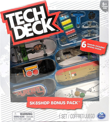 Skate Para Dedos - Pack X6 - Plan B - Tech Deck