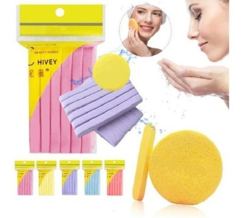 Esponja Facial De Celulosa Comprimida X12 Unidades Oferta