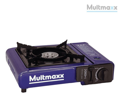 Fogareiro Portátil Acampamento A Gas Maleta Azul Multmaxx
