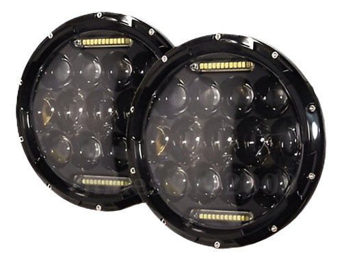 Dot Par 7  Ronda Angel Eyes Cree Led Halo Faro Para Jeep Wra