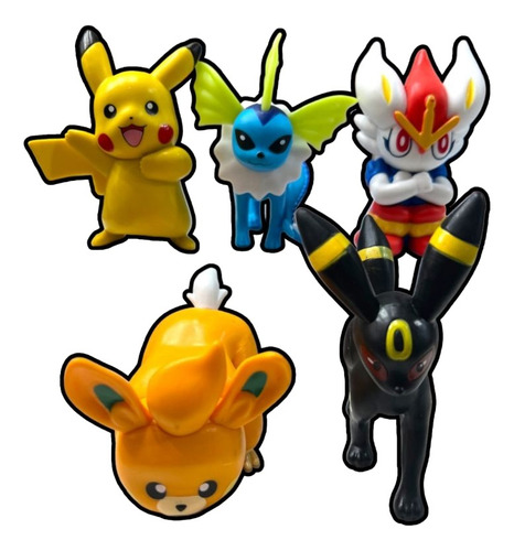 Figuras Pokemon 5 Unidades Vaporeon Umbreon Pikachu