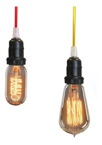 Imagem 7 de 8 de 18x Lâmpada Vintage Retrô - T. Edison - Filamento De Carbono