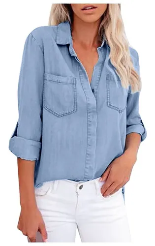 Camisas en online jeans para dama