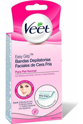 Pack X 6 Unid. Banda  Depfacial 10 Un Veet Cremas Para Rost