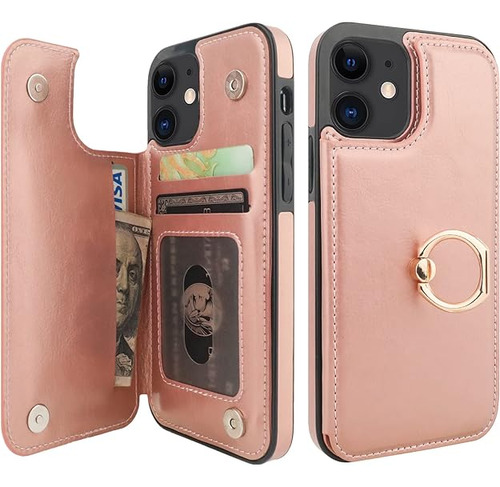 Funda Tipo Cartera Para iPhone 12 12 Pro Con Soporte Para Ta