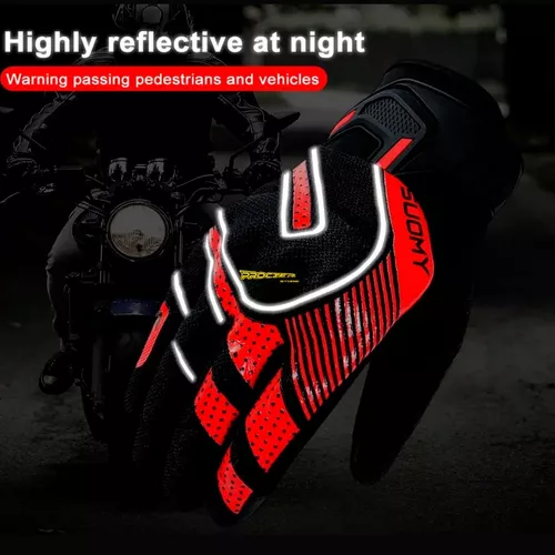 Guantes Suomy 100% Impermeables Reflectivos Con Protección Nudillos Y  Táctiles - Prottector Motowear