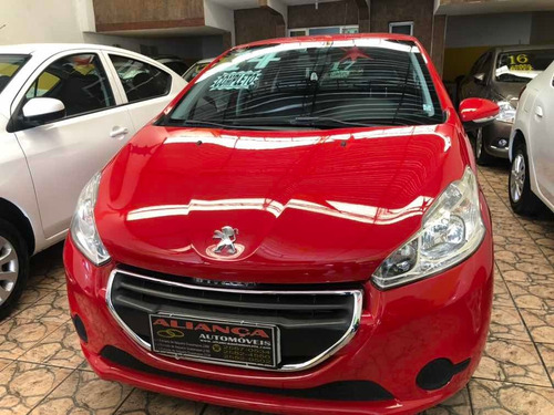 Peugeot 208 1.5 Active Flex 5p - Completo - 2014 - Vermelho