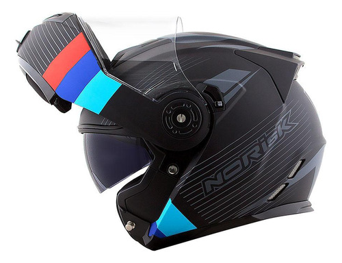 Capacete Norisk Route Articulado Com Viseira Uv 2,2mm