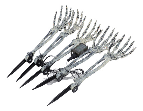 Estacas Led 5 En 1 De Plástico Skeleton Arm