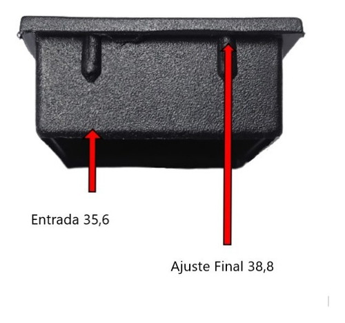 Imagen 2 de 2 de Tapa Perfil Interior 40x40 Pack 40 Unid.