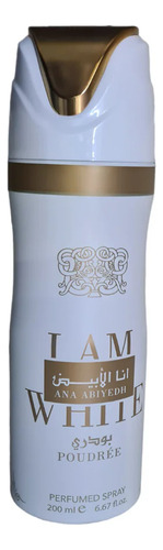 Perfume en Aerosol Ana Abiyedh Poudree Lattafa (I Am White) 200 ml