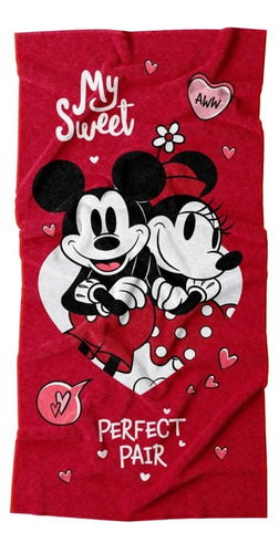 Toalla Mickey Y Minnie Corazón Providencia