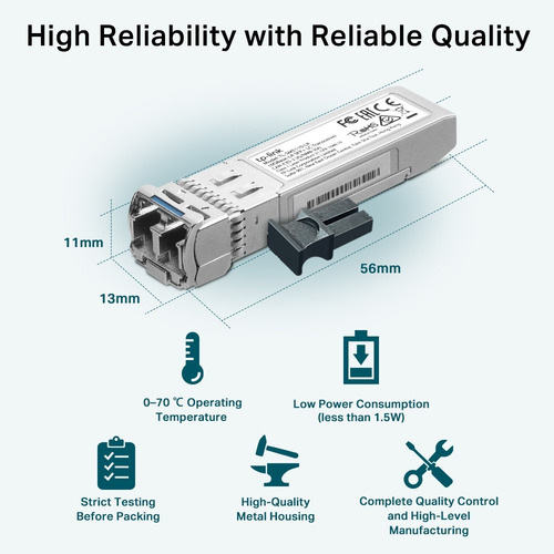 Tp-link Sm5110-lr Transceiver Monomodo 10gb Sfp+ Lc 10km