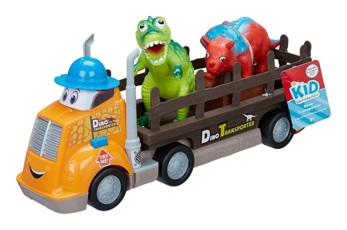 Kid Connection Juego De Camión Transporte 3 Dinosaurios 
