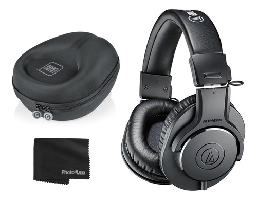 Audio-technica Ath-m20x Monitor Auriculares (negro) + Gator