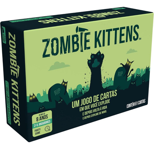 Jogo De Cartas Exploding Kittens: Zombie Kittens Galapagos
