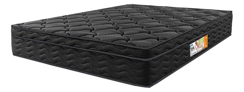 Cama inBox Ortopédico Black Double Face Colchão King Ortopédico Cor Preto