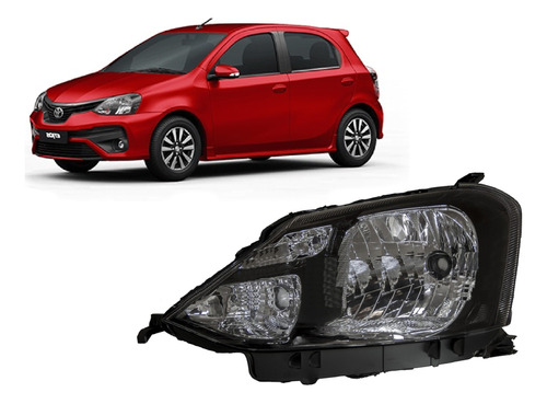 Optica Toyota Etios Xls 2020 2021 2022 2023 Izquierdo