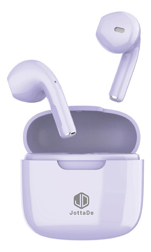 Auricular Inalámbrico Jd Air Free In Ear Bluetooth Manos Libres Táctil Color Lila