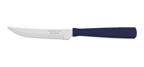Cuchillo De Asado Azul New Kolor X 12 Unidades Tramontina.