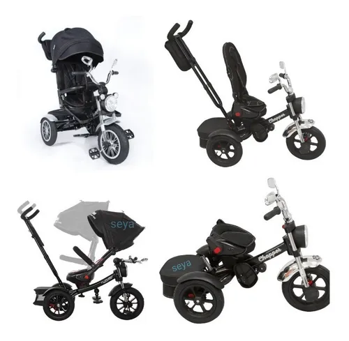 Triciclo Evolutivo Babycraft Cross - Negro