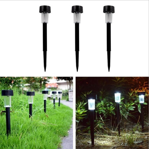 Bh Compatible 12 Focos Linternas Led Solares Estaca Jardín Y