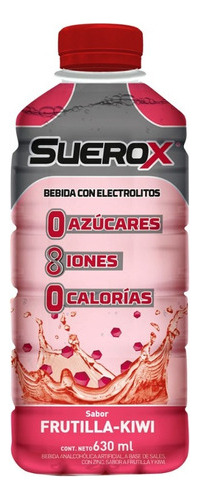 Suerox Bebida Hidratante 630ml Gusto Frutilla-kiwi Pack X4