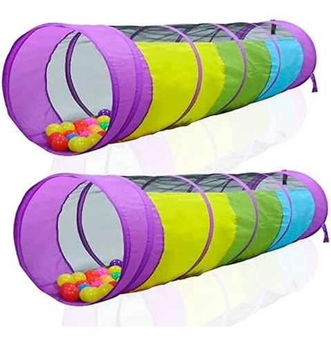 Kiddey Túnel De Juego Multicolor Para Niños (6 Pies)  Tien