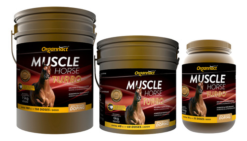 Muscle Horse Turbo Suplemento Para Cavalos 2,5kg - Organnact