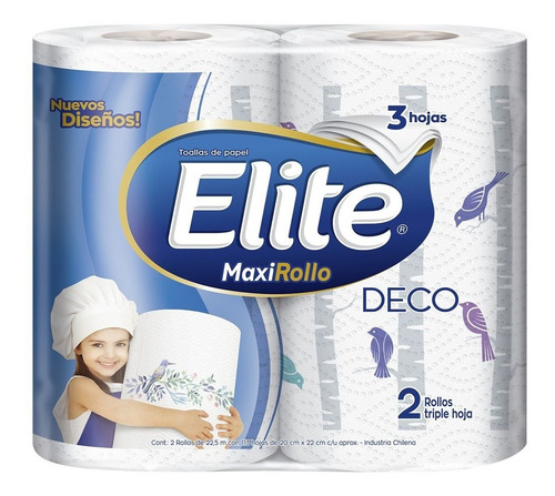 Toalla Nova De Papel Elite Maxi Rollo Deco 6 Rollos De 20mt!