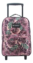 Comprar Mochila Con Carro Lsd 17 Pulgadas Estampado Escolar Nena Color Hojas