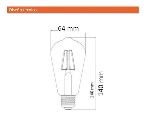 Imagen 6 de 8 de Colgante Pendulum Bronce + Led Osram Vintage Edison Dim 7.5w