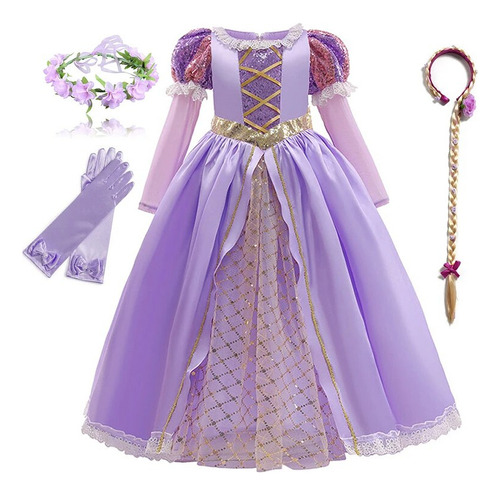 Vestidos De Princesa Enredados Para Niñas, Disfraces De Isab