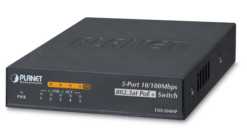 Power Over Ethernet (poe) Fsd-504hp Planet Networking