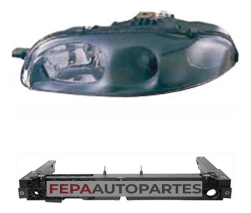 Optica Fiat Marea / Bravo / Brava Vidrio Liso Elx