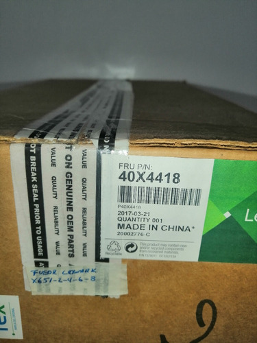 Lexmark 40x4418 Fusor Original Compatibles X656 X658  Nuevo