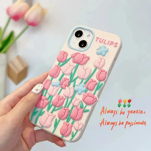 Huawei Nove9pro/nove8pro/honor 50pro - Tulipán Rosa Coreano
