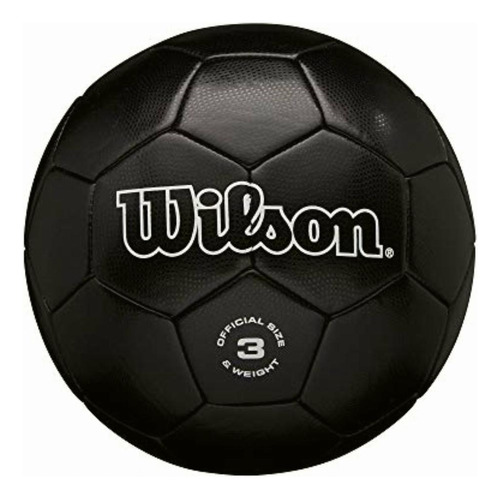 Wilson Traditional Soccer Ball Black, Size 4 Color Negro