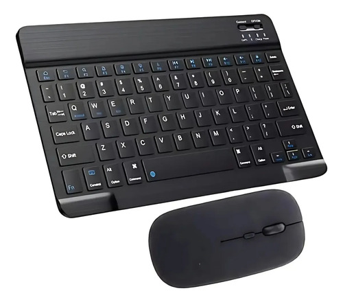Kit Teclado E Mouse Sem Fio Bluetooth Tablet Compatível Com Android Ios E Windows Beexcellent