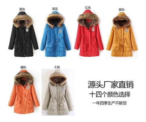 Cazadora Army Chamarra Chaqueta Cazadora Abrigo Invierno Dama