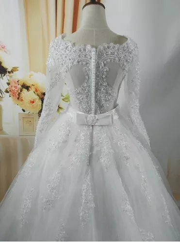 Vestido Noiva Princesa Com Armação E Véu Longo Lindo 'e150