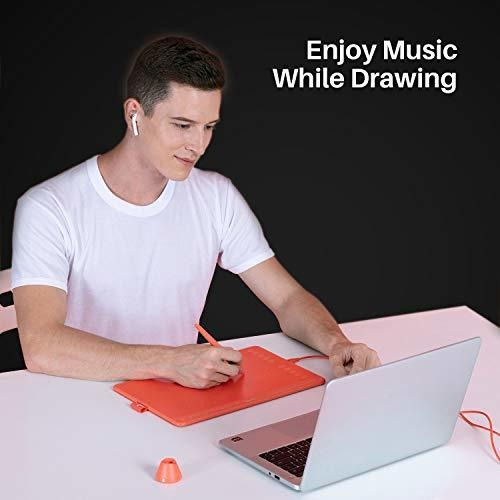 Hs611 Graphic Drawing Tablet Inch With Levels Bateria Pen 8