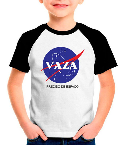 Camiseta Raglan Frases Humor Vaza Blusa Moleton Regata Inf04