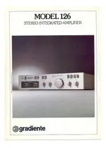 Comprar Catálogo u002F Folder: Amplificador Gradiente Model 126 # Novo 