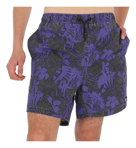 Boardshort Oakley Volley Flower Hombre Purple