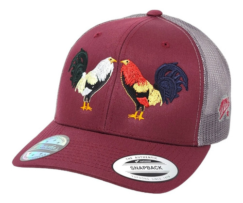 Gorra Curva Malla Gallos Giro Y Colorado Monchos Caps